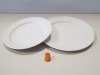 132 X STEELITE SIMPLICITY WHITE PLATE SLIMLINE IN 2 SIZES I.E. 17.8CM AND 20.25CM IN 3 BOXES