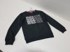 33 X BRAND NEW COOL KIDS XMAS MODE BLACK CREW NECK JUMPERS IN AGE 10 YEARS