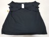 44 X BRAND NEW DOROTHY PERKINS BLACK BLOUSES IN SIZES 22 AND 24 - RRP-£14.00 PP