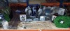 APPROX 30+ MIXED CHRISTMAS DECORATION LOT CONTAINING 40CM TRIPLE CANDLE LANTERN, BUBBLING LED WATER FOUNTAIN, SETS OF BAUBLES, 10 BULB FESTOON LIGHTS, LIT WIRED REINDEERS, 1.1M TWINKLING REINDEER, SILVER TREE PATH LIGHTS, ETC (SOME CUSTOMER RETURNS- SOME