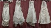 4 X EX-BRIDAL SHOP IVORY WEDDING DRESSES ALL SIZE 12 IE. ALAN HANNAH, PROVONIAS, SUZANNE NEVILLE, DIZZIE LIZZIE COUTURE