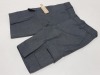 APPROX 100 + PIECE F&F SCHOOL CLOTHING LOT CONTAINING GREY SHORTS IN VARIOUS SIZES IN 7 TRAYS