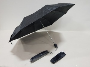 120 X BRAND NEW HANDY BLACK UMBRELLAS IN A SLEEVE - 2 CARTONS