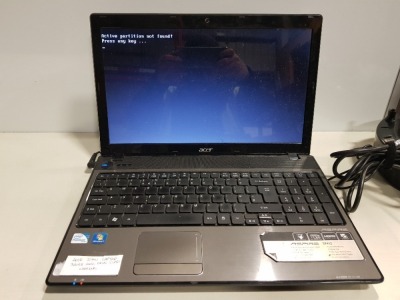 1 X ACER 5741 LAPTOP 320GB NO O/S WITH CHARGER