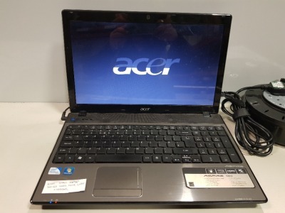 1 X ACER 5741 LAPTOP 320GB NO O/S WITH CHARGER