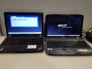 1 X ACER 57382 LAPTOP NO O/S WITH CHARGER AND 1 X LENOVO E520 LAPTOP INTEL CORE I3 2ND GEN 320GB NO O/S WITH CHARGER