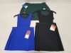 108 PIECE MIXED CLOTHING LOT CONTAINING DRESSES AND SKIRTS IN VARIOUS STYLES, COLOURS AND SIZES IN 2 BOXES