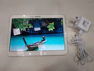 1 X SAMSUNG TAB 3 TABLET - 10 SCREEN - 16 GB STORAGE - WITH CHARGER