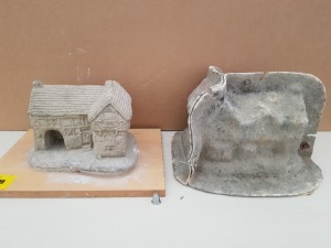 30CM COTTAGE COACH HOUSE MASTER CAST WITH LATEX SLIP & FIBRE GLASS MOULD