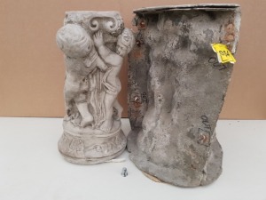 40CM THREE CHERUBS POST/PILLAR MASTER CAST WITH LATEX SLIP & FIBRE GLASS MOULD (FOR CASTING PRODUCT TO RETAIL £34.99)