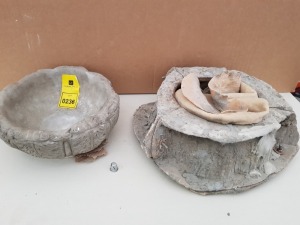 32CM BIRD BATH BOWL MASTER CAST WITH LATEX SLIP & FIBRE GLASS MOULD (FOR CASTING PRODUCT TO RETAIL £19.99)