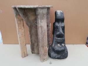 50CM EASTER ISLAND HEAD MEDIUM MASTER CAST WITH LATEX SLIP & FIBRE GLASS MOULD (FOR CASTING PRODUCT TO RETAIL £24.99 )