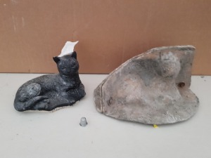 15CM LYING DOWN CAT 2 MASTER CAST WITH LATEX SLIP & FIBRE GLASS MOULD (FOR CASTING PRODUCT TO RETAIL £11.99 )