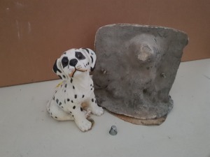 22CM DALMATION DOG MASTER CAST WITH LATEX SLIP & FIBRE GLASS MOULD (FOR CASTING PRODUCT TO RETAIL £11.99 )