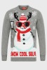 44 X BRAND NEW ASSORTED NOVELTY CHRISTMAS JUMPERS IE. SEXY AND I SNOW IT RED (M-10, S-10), SHAWL NECK FAIRISLE MENS INK BLUE (M-10), SNOW COOL SELFIE SNOWMAN (SOUND EFFECT JINGLE BELLS) GREY (XXL-3, XL-7, L-4) - 2