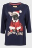 61 X BRAND NEW NOVELTY CHRISTMAS JUMPERS / TOPS / T-SHIRTS IE. LADIES MRS CLAUS SEQUIN GREY(UK18-1, UK16-15, UK8-7), BLACK (UK12-4, UK8-1), TOO PUD TO BE TRUE (UK12-14), PLUS SECRET SANTA PUG DOG TOP BLUE (S-7), CHAMPAGNE IS MY MIDDLE NAME T-SHIRTS (M-8, - 4