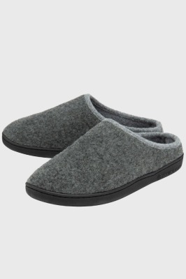 24 X PAIRS OF BRAND NEW MENS DUNLOP ROSCOE SLIP ON SLIPPERS CHARCOAL GREY (UK12-1, UK11-7, UK10-2, UK9-8, UK8-3, UK7-3)
