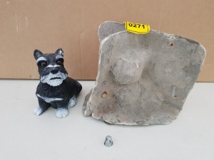 18CM SITTING DOG MASTER CAST WITH LATEX SLIP & FIBRE GLASS MOULD (FOR CASTING PRODUCT TO RETAIL £11.99 )