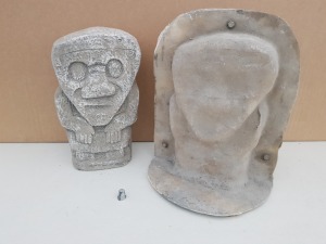 33CM POLYNESIAN SCULPTURE MASTER CAST WITH LATEX SLIP & FIBRE GLASS MOULD (FOR CASTING PRODUCT TO RETAIL £24.99 )