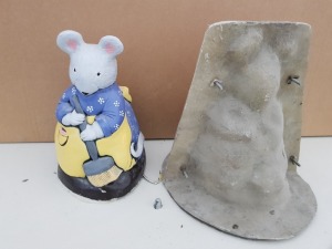 36CM MRS MOUSE MASTER CAST WITH LATEX SLIP & FIBRE GLASS MOULD (FOR CASTING PRODUCT TO RETAIL £39.99)