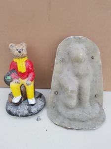 34CM BORIS THE BEAR MASTER CAST WITH LATEX SLIP & FIBRE GLASS MOULD (FOR CASTING PRODUCT TO RETAIL £34.99)