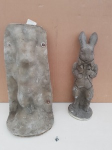 53CM PETER RABBIT LARGE MASTER CAST WITH LATEX SLIP & FIBRE GLASS MOULD (FOR CASTING PRODUCT TO RETAIL £34.99)