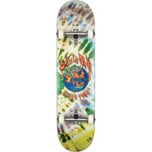 4 X BRAND GLOBE ABLAZE DOUBLE KICK SKATEBOARD - TIE DYE PRINT - IN 1 BOX