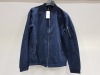 11 X BRAND NEW JACK & JONES JJERUSH BOMBER NOOS JACKETS ALL IN SIZE BLUE - ALL IN SIZE LARGE