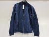 12 X BRAND NEW JACK & JONES JJERUSH BOMBER NOOS JACKETS ALL IN SIZE BLUE - ALL IN SIZE MEDIUM