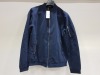 12 X BRAND NEW JACK & JONES JJERUSH BOMBER NOOS JACKETS ALL IN SIZE BLUE - ALL IN SIZE MEDIUM
