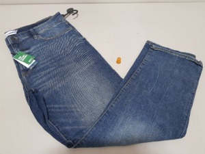 15 X BRAND NEW EASY DENIM STRETCH STRAIGHT JEANS - ALL IN SIZE W38 L30 - RRP £ 18.00 PP - TOTAL RRP £ 270.00 )