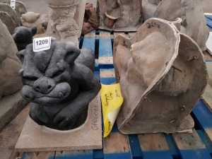 37 CM HEIGHT GARGOYLE LARGE MASTER CAST WITH LATEX SLIP & FIBRE GLASS MOULD (FOR CASTING PRODUCT TO RETAIL £29.99)