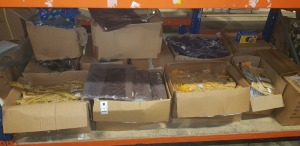 FULL BAY BRAND NEW MIXED LOT CONTAINING - 100% COTTON BARREL TIE BACKS, SOVERIGN QUILTED BED RUNNERS, ZAP 100% COTTON KIDS COT SHEETS ETC