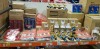350+ PIECE MIXED LOT CONTAINING AC MILAN TOWELS, ARSENAL OFFICIAL MERCH SCHOOL KITS, WEST HAM PENCIL AND TOPPER SETS, WEST BROM PENCIL AND TOPPER SETS, GOLD COLOURED FISHING TROPHYS, BALLS TO FOOTBALL NODDING GIRLS, AND COMPASS SETS ETC