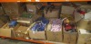 FULL BAY CONTAINING BRAND NEW 100% COTTON BARREL TIE BACKS IN VARIOUS COLOURS, CLASSIC COLLECTION TIE BACKS IN VARIOUS STYLES AND RUBBER STAMP AND INK PADS ETC