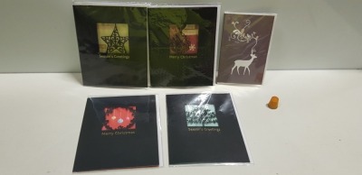 3000+ PIECE BRAND NEW MIXED CHRISTMAS CARD LOT CONTAINING NOEL CARDS, PEACE CARDS, MERRY CHRISTMAS CARDS, SEASONS GREETINGS AND REINDEER CARDS ETC (ALL WITH ENVELOPES)