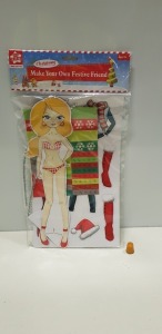 1500 X BRAND NEW KIDS CREATE MAKE YOUR OWN FESTIVE FRIEND WITH FOUR OUTFIT COMBINATIONS -