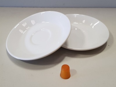 216 X BRAND NEW STEELITE SIMPLICITY WHITE SAUCER SLIMLINE 15.25CM IN 6 BOXES