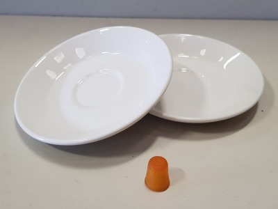 180 X BRAND NEW STEELITE MONACO WHITE SAUCERS 15.25CM 6- IN 5 BOXES