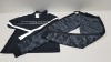 13 X BRAND NEW ITEMS OF SPORTSWEAR IE. 9 X JACK WILLS SKI BASE LAYERZIP TOPS (XL-3, L-4, S-2) PLUS 4 X EVERLAST CAMOUFLAGE PANTS (M-2, S-2)