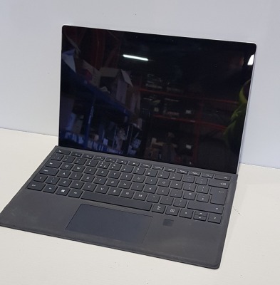 1 X MICROSOFT TABLET WITH KEYBORD ( DATA WIPED)