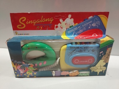 144 X BRAND NEW SINGALONG CASSETTE RECORDER IN 2 BOXES
