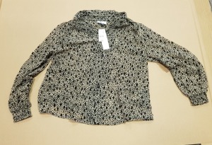 12 X BRAND NEW TOPSHOP PETITE LEOPARD PRINT BLOUSES - ALL IN SIZE UK 4 - ( RRP £ 29.00 PP - TOTAL RRP £ 348.00 )