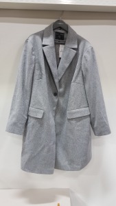 10 X BRAND NEW DOROTHY PERKINS GREY BELT WRAP COAT - ALL IN SIZE UK 26