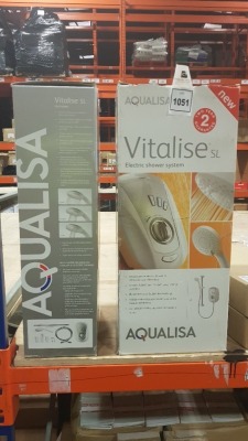 2 X BRAND NEW AQUALISA VITALISE ELECTRIC SHOWER SYSTEMS -IN 2 BOXES