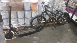 2 X MIX LOT TO INCLUDE ELECTIC SCOOTER KUGOO & PROBIKE STEALTH KIDS BIKE