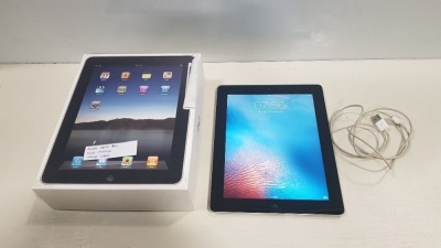 1 X BOXED APPLE IPAD 16 GB WITH CHARGE CABLE