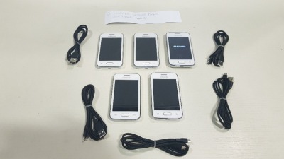 5 X WORKING SAMSUNG PHONES WITH CHARGE CABLES