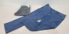 11 X BRAND NEW TEXAS WRANGLER AUTHENTIC STRAIGHT JEANS IN VARIOUS SIZES AND COLOUR IN BLACK/NAVY./ BLUE DENIM - IN 1 TRAY