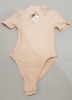 20 X BRAND NEW MISS SELFRIDGES NUDE COLOURED BODYSUITS WITH COLLAR - ALL IN SIZE UK 10